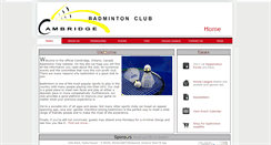 Desktop Screenshot of cambridgebadmintonclub.com